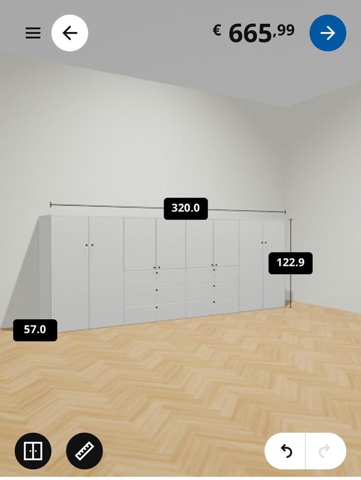 IKEA Platsa Kastenwand met Lades & Planken, Huis en Inrichting, Kasten | Kledingkasten, Gebruikt, 100 tot 150 cm, 200 cm of meer