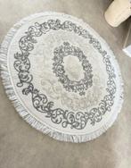 rond vloerkleed, Huis en Inrichting, Stoffering | Tapijten en Kleden, Ophalen, Gebruikt, 100 tot 150 cm, Wit