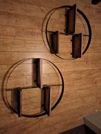 2 Mango Houten Muurcirkels - 75cm - dus groot, Ophalen, Gebruikt
