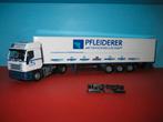Pfleiderer  IVECO  met oplegger  AWM, Hobby en Vrije tijd, Modelauto's | 1:87, Ophalen of Verzenden, Zo goed als nieuw, Bus of Vrachtwagen