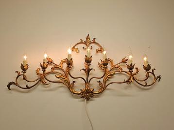ZO APART * brede antieke Franse applique / wandlamp 7-lichts beschikbaar voor biedingen