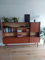 Mid century highboard lowboard vintage teak, Ophalen, Gebruikt, 25 tot 50 cm, Minder dan 100 cm