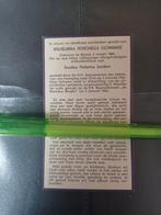 Bidprentje Blerick Wilhelmina Gommans 1884 1962, Ophalen, Bidprentje