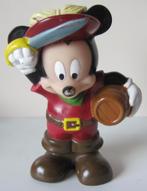 Mickey Mouse als piraat  -  rubber  -  hoogte 11 centimeter., Verzenden, Zo goed als nieuw