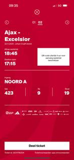 Ajax-excelsior, Tickets en Kaartjes, Twee personen