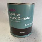 GoodHome Binnenlak Verf Bogota Antraciet Zijdeglans 750ml, GoodHome, GoodHome, Nieuw, Ophalen of Verzenden