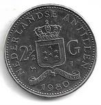 Nederlandse Antillen 2,5 Gulden 1980 hoofd rechts, Postzegels en Munten, Munten | Nederland, Ophalen of Verzenden, Koningin Beatrix