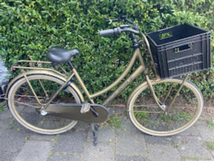28"Cortina, 50 cm,3 versnellingen, rek, krat, licht en slot!, Fietsen en Brommers, Fietsen | Dames | Omafietsen, Gebruikt, 50 tot 53 cm