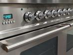 🔥Luxe Boretti Fornuis 100cm RVS 2 ovens 5 pits Frytop, Witgoed en Apparatuur, Fornuizen, Niet ingevuld, 60 cm of meer, Niet ingevuld