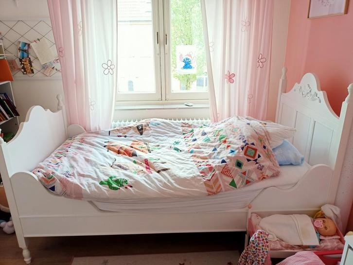 Bopita eenpersoons kinder/tienerbed inclusief lattenbodem, Kinderen en Baby's, Kinderkamer | Bedden, Zo goed als nieuw, 140 tot 160 cm