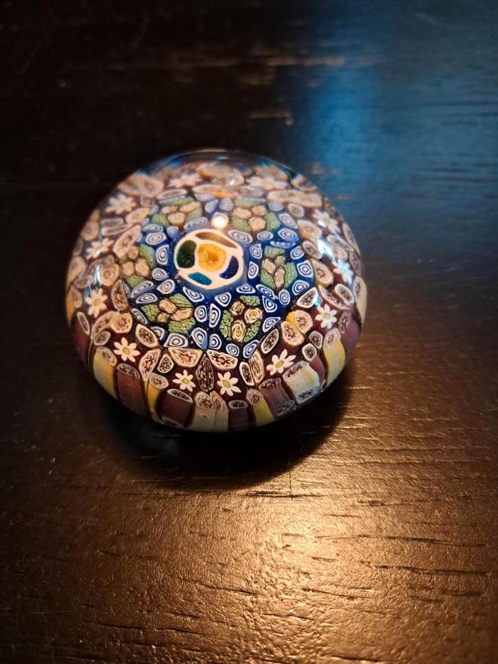 Kerstkado Murano Presse Papier Millefiori - Kunstobject, Antiek en Kunst, Antiek | Glas en Kristal, Ophalen of Verzenden