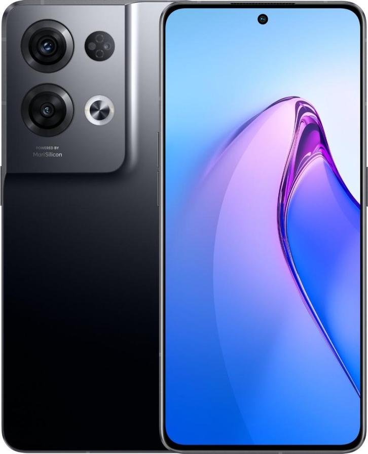 OPPO Reno8 Pro - 256 GB - Zwart, Telecommunicatie, Mobiele telefoons | Overige merken, Zo goed als nieuw, Zonder abonnement, Zonder simlock