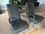 Fauteuils, Huis en Inrichting, Stoelen, Ophalen, Zo goed als nieuw, Grijs, Twee