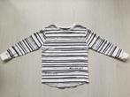 Crème wit shirt met grijze strepen van Next, maat 110, Kinderen en Baby's, Kinderkleding | Maat 110, Gebruikt, Ophalen of Verzenden