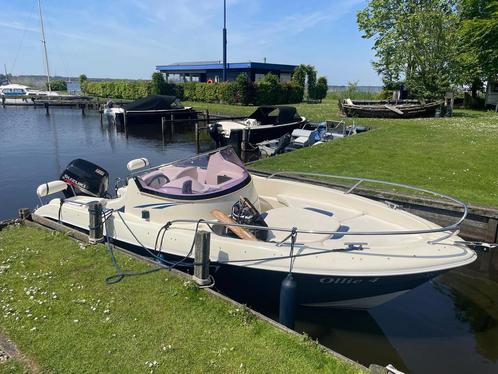 Prins open 550 consoleboot incl trailer, Watersport en Boten, Motorboten en Motorjachten, Gebruikt, Polyester, Tot 6 meter, Benzine