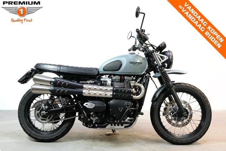 Triumph Street Scrambler 900 (bj 2022), Motoren, Motoren | Triumph, Bedrijf, Naked bike, meer dan 35 kW, ABS, Handvatverwarming