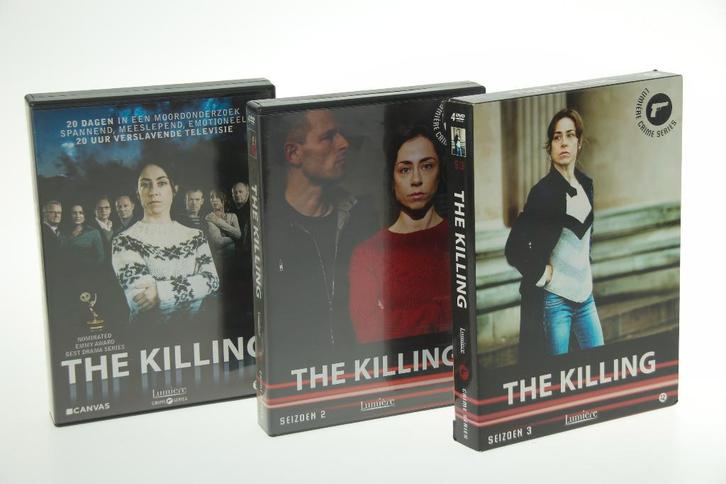 The Killing - seizoenen 1 t/m 3 DVD-Sets compleet, Cd's en Dvd's, Dvd's | Thrillers en Misdaad, Zo goed als nieuw, Detective en Krimi