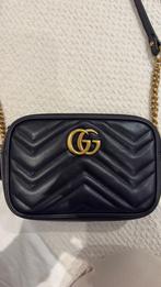 Gucci GG Marmont Schoudertas, Sieraden, Tassen en Uiterlijk, Tassen | Damestassen, Ophalen of Verzenden, Zo goed als nieuw, Zwart