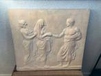 Grote Vintage Bas -Reliëf plaquette Grieks / Romeins, Antiek en Kunst, Antiek | Wandborden en Tegels, Ophalen