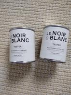 2x Le Noir & Blanc, Tester, Muurverf extra mat, Aspen white, Wit, Nieuw, Ophalen of Verzenden, Verf