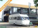 Hobby Prestige 455 UF airco en voortent, Caravans en Kamperen, Caravans, Overige typen, Rondzit, Hobby, 4 tot 5 meter