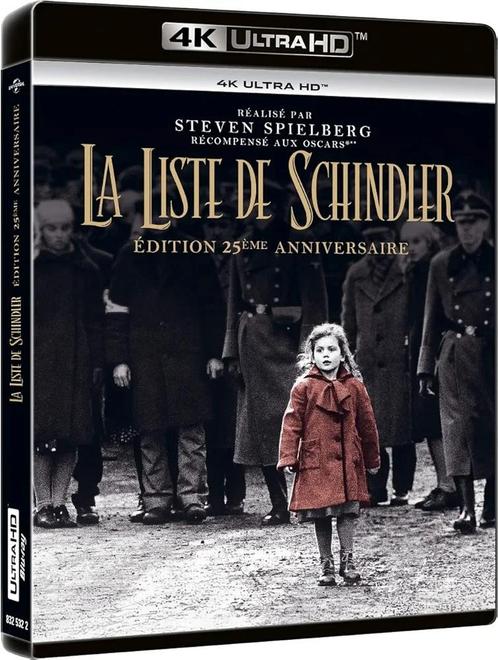 Schindler's List 4K UHD/Ultra HD Blu-Ray FR NLO (Geseald), Cd's en Dvd's, Blu-ray, Nieuw in verpakking, Actie, Ophalen of Verzenden