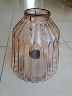 Sfeerlicht, stabiel windlicht sterk glas, klassieke stijl, Ophalen, Overige materialen, Crème, Gebruikt