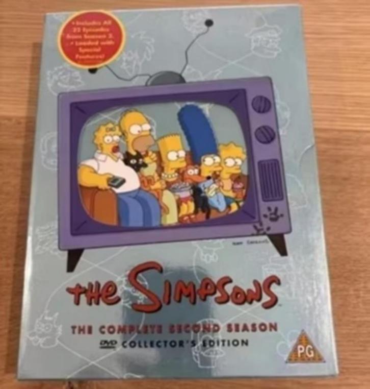 4 DVD Box The Simpsons The Complete Second Season, Cd's en Dvd's, Dvd's | Tekenfilms en Animatie, Gebruikt, Amerikaans, Tekenfilm