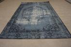 Vloerkleed Superb 100% Katoen Vintage Blauw 160x230, Blauw, 150 tot 200 cm, Ophalen of Verzenden, Rechthoekig