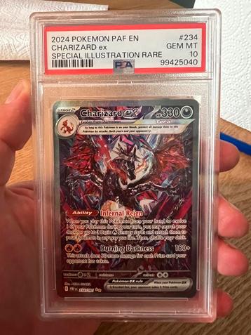 Charizard #234 Paldean Fates SIR PSA 10 beschikbaar voor biedingen