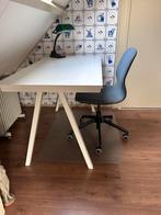 Wit bureau ikea Trotten, Huis en Inrichting, Bureaus, Ophalen, Zo goed als nieuw
