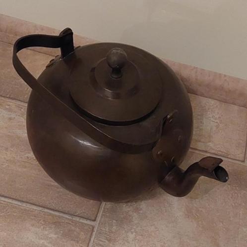 Antieke koperen handgemaakte ketel. Prijs € 125,00., Antiek en Kunst, Antiek | Koper en Brons, Koper, Ophalen of Verzenden