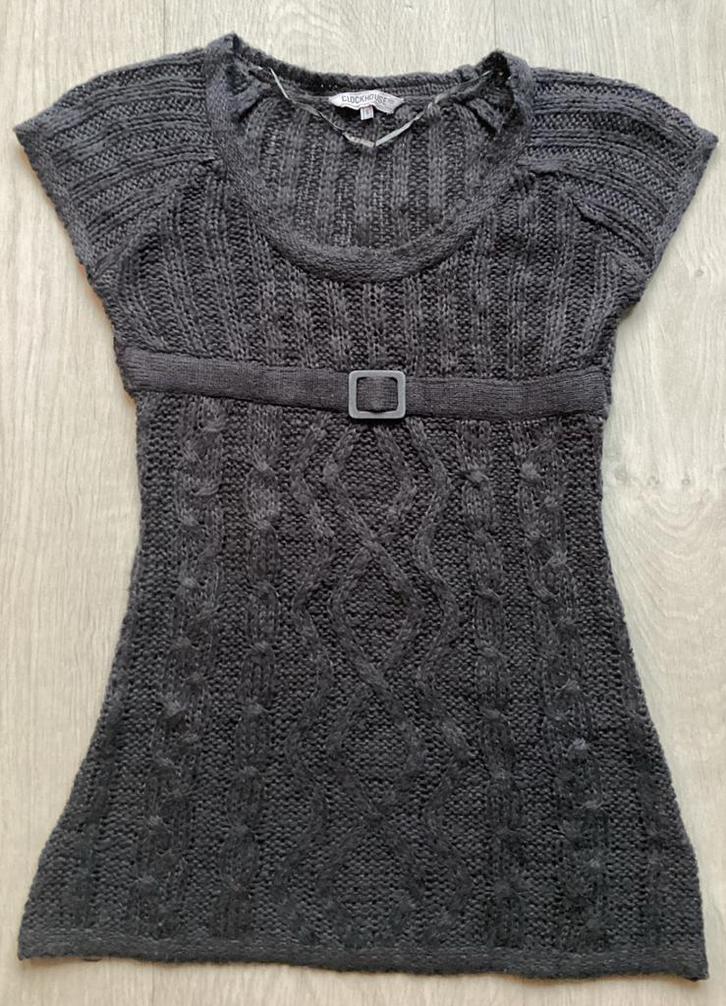 Grijs Gebreide trui maat S van Clockhouse (C&A), Kleding | Dames, Truien en Vesten, Zo goed als nieuw, Maat 36 (S), Grijs, Ophalen of Verzenden