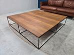 Linteloo Log salontafel Roderick Vos 140x140cm, Zo goed als nieuw, Minder dan 50 cm, Rechthoekig, 50 tot 100 cm