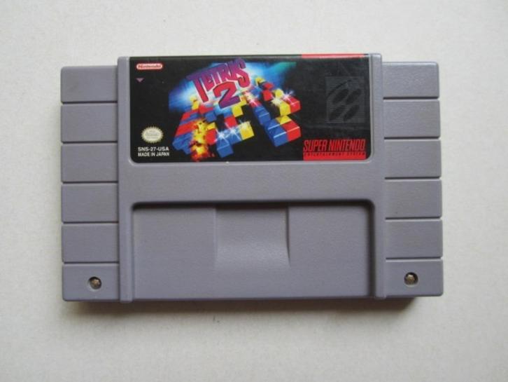 Tetris 2 SNES Super Nintendo NES, Spelcomputers en Games, Games | Nintendo Super NES, Puzzel en Educatief, 1 speler, Vanaf 3 jaar
