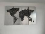 Wereldkaart Wanddecoratie / schilderij, Ophalen, Zo goed als nieuw