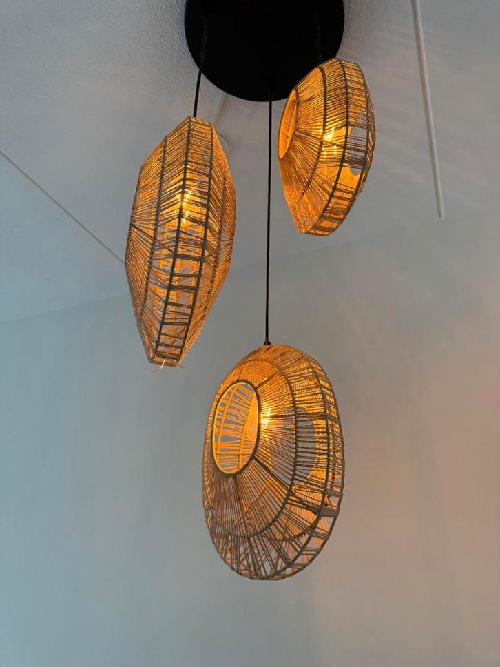 Hanglamp japandi, Huis en Inrichting, Lampen | Hanglampen, Nieuw, Minder dan 50 cm, Ophalen