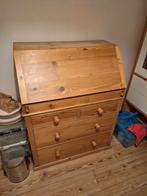 Antieke Secretaire - Grenen, Huis en Inrichting, Ophalen, Gebruikt, 100 tot 150 cm, Met deur(en)