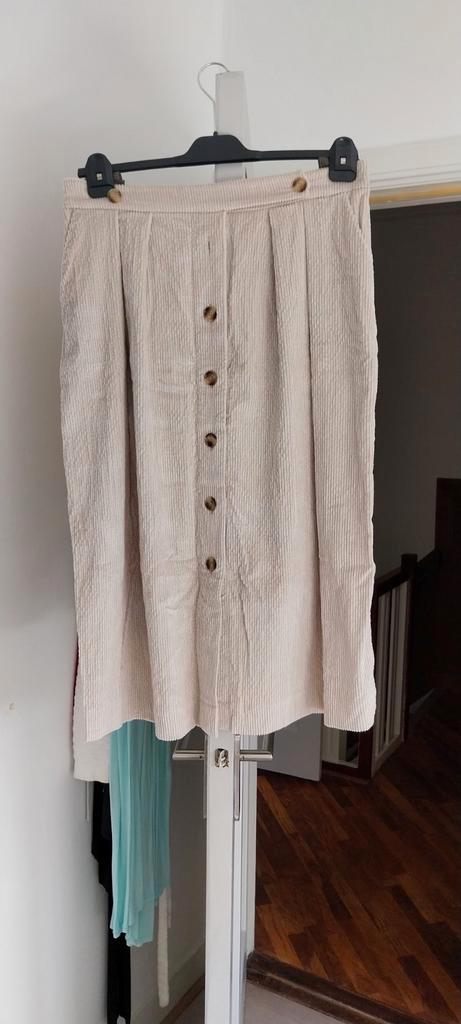 Nieuwe rok - SEY Studio - Maat 44, Kleding | Dames, Rokken, Nieuw, Maat 42/44 (L), Beige, Onder de knie, Ophalen of Verzenden