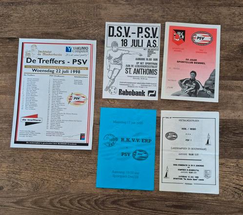 PSV programmaboekje/flyers - vriendschappelijke wedstrijden, Verzamelen, Sportartikelen en Voetbal, Gebruikt, Overige typen, PSV