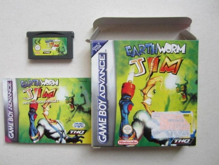 Earthworm Jim Nintendo Gameboy Game Boy Advance, Spelcomputers en Games, Games | Nintendo Game Boy, Zo goed als nieuw, Platform