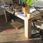 Grote houten tuintafel 180x97cm, Tuin en Terras, Tuintafels, Ophalen, Gebruikt, Rechthoekig, Hout