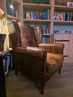 Schapenleren oorfautuil in heel goede staat, Huis en Inrichting, Fauteuils, Ophalen, Zo goed als nieuw, 75 tot 100 cm, Leer