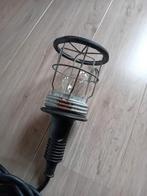 Vintage looplamp uit de jaren 50/60, industriële looplamp, 50 tot 200 watt, Gebruikt, Ophalen of Verzenden, Lamp met armatuur