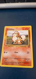 Growlithe Pokémonkaart - Base Set, Hobby en Vrije tijd, Verzamelkaartspellen | Pokémon, Ophalen of Verzenden, Gebruikt, Losse kaart