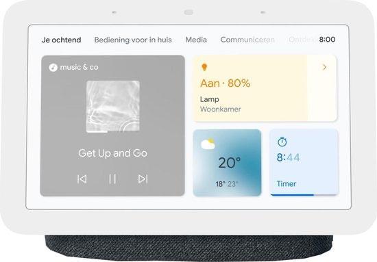 Google Nest Hub (2nd gen), Audio, Tv en Foto, Mediaspelers, Zo goed als nieuw, Optische audio, Ophalen of Verzenden
