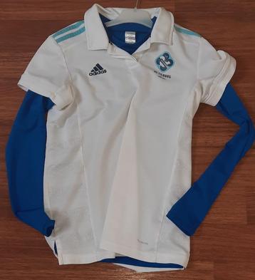 Adidas polo dames wit HC Tilburg+blauw thermoshirt 2-delig X beschikbaar voor biedingen