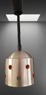 Herda metalen hanglamp 70s, Gebruikt, Ophalen of Verzenden