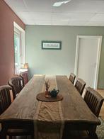 Houten Franse Brocante Eettafel eventueel met 6Stoelen, Huis en Inrichting, Tafels | Eettafels, Ophalen, Gebruikt, 100 tot 150 cm