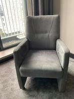 2 grijze eetkamer stoelen, Huis en Inrichting, Ophalen, Zo goed als nieuw, Minder dan 75 cm, 50 tot 75 cm
